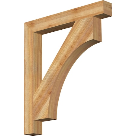 Westlake Block Rough Sawn Bracket, Western Red Cedar, 4W X 32D X 36H